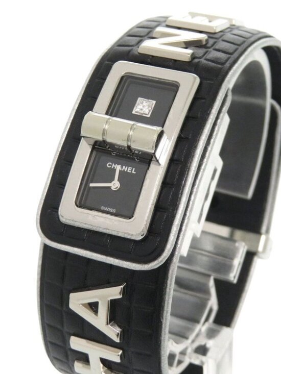 Chanel Code Coco Leather SS Black Dial Quartz Watch main image 8